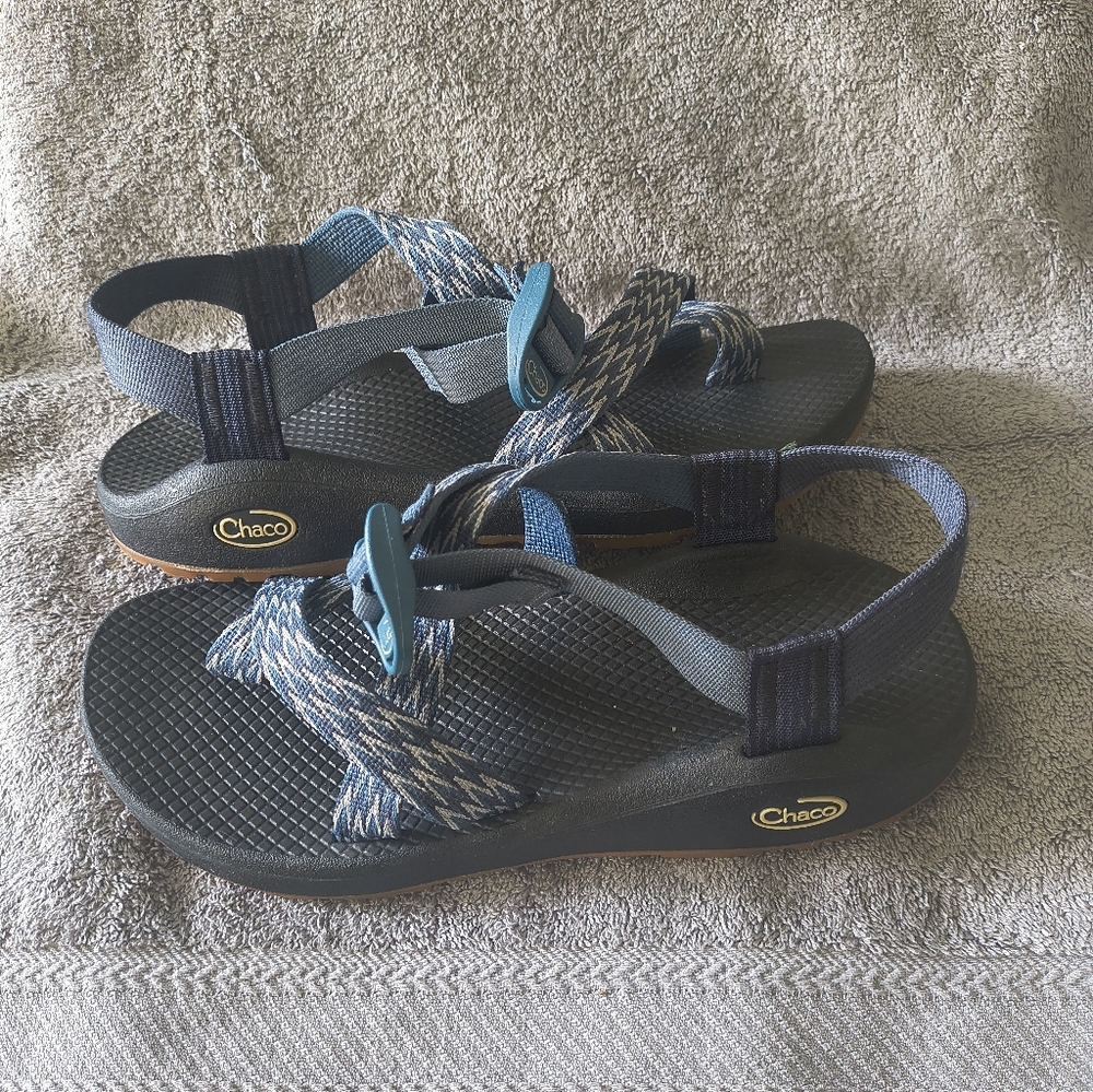 Chaco Womens Sandals Blue White Size 9 Activewear - Picture 2 of 12